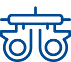 Blue complete eye care icon